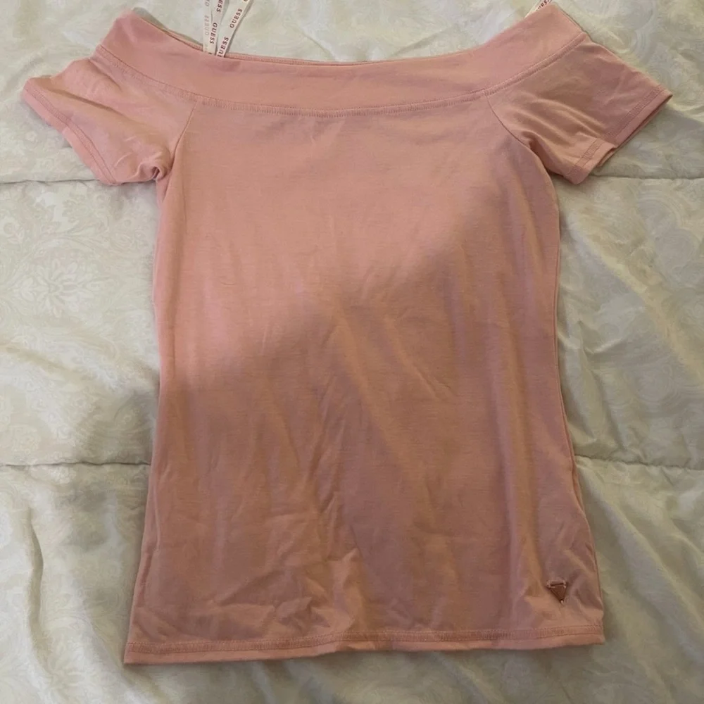 Y2K inspired Guess Pink Off-Shoulder Women's Top - Picture 1 of 1